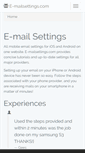 Mobile Screenshot of e-mailsettings.com
